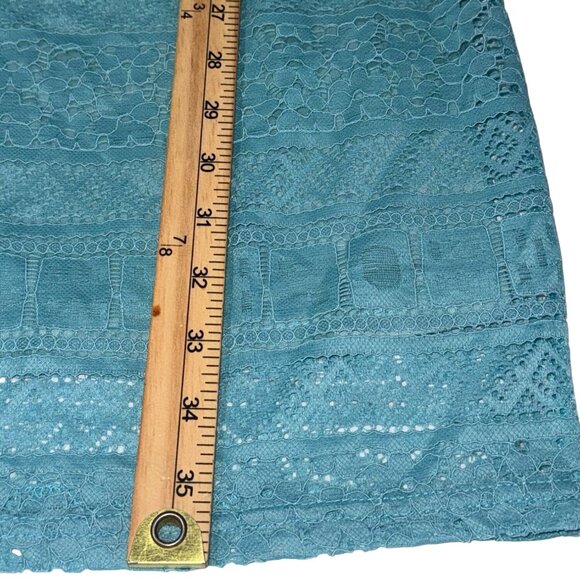 Ultrapink Womens Sleeveless Lace Dress Teal Size M - Picture 7 of 7